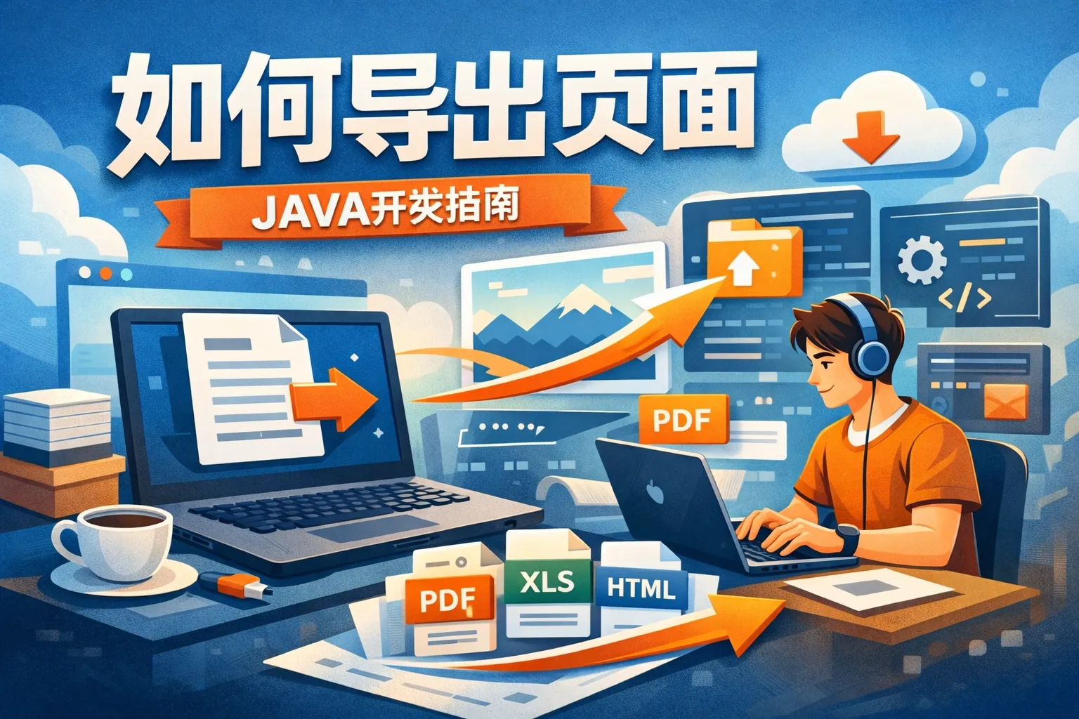 如何导出页面 java