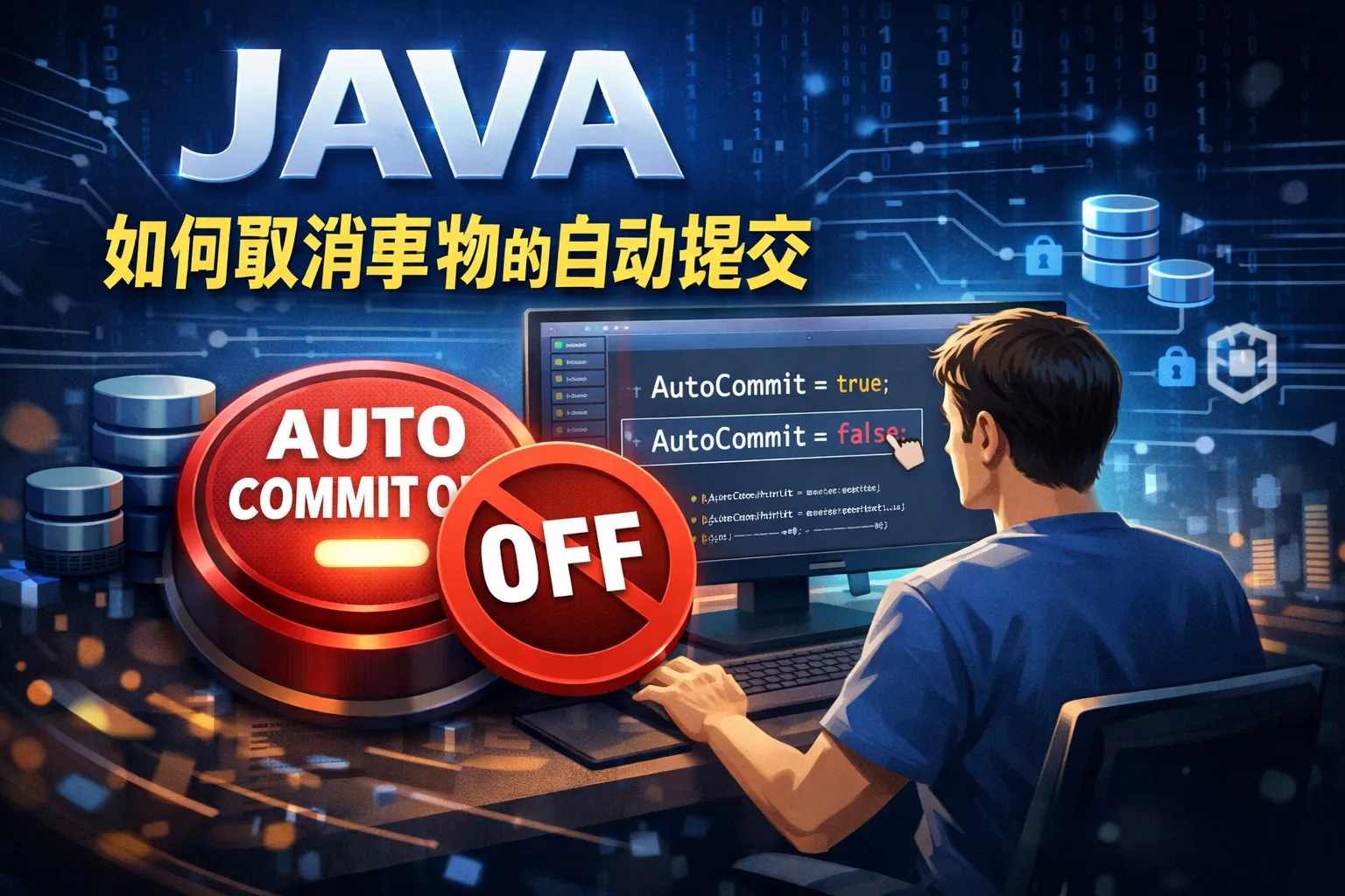 JAVA如何取消事物的自动提交