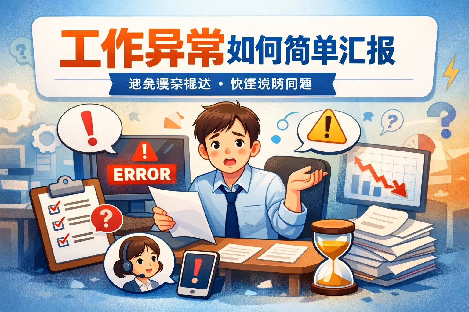工作异常如何简单汇报