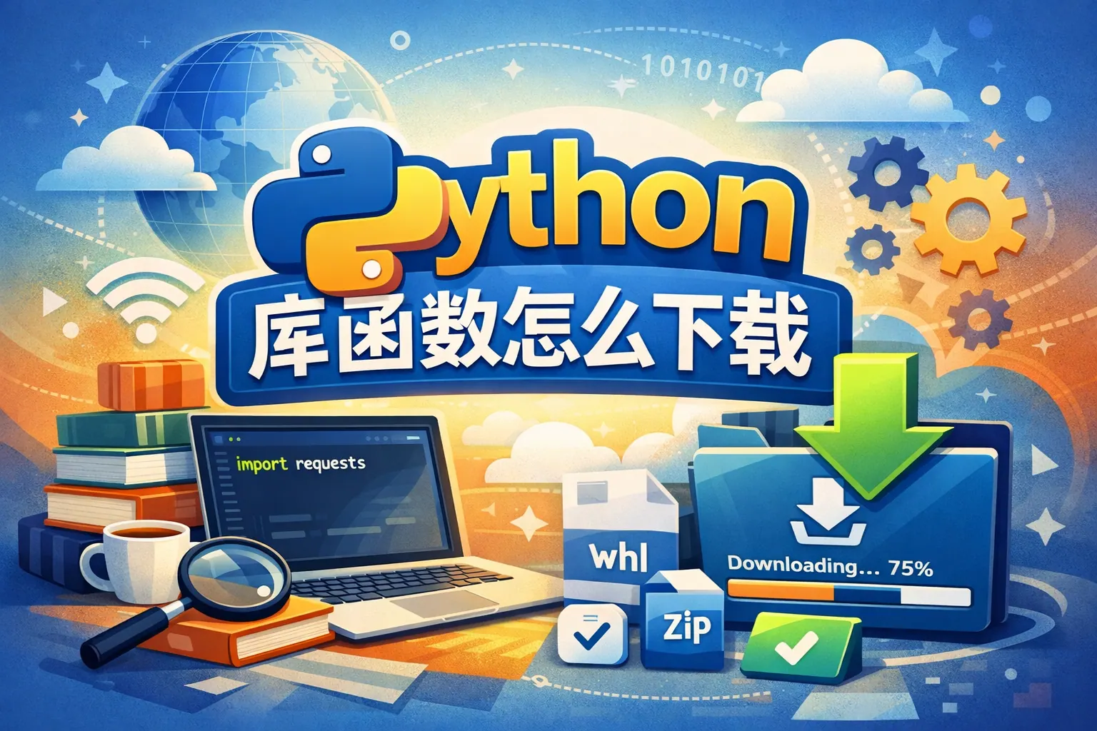 python 库函数怎么下载