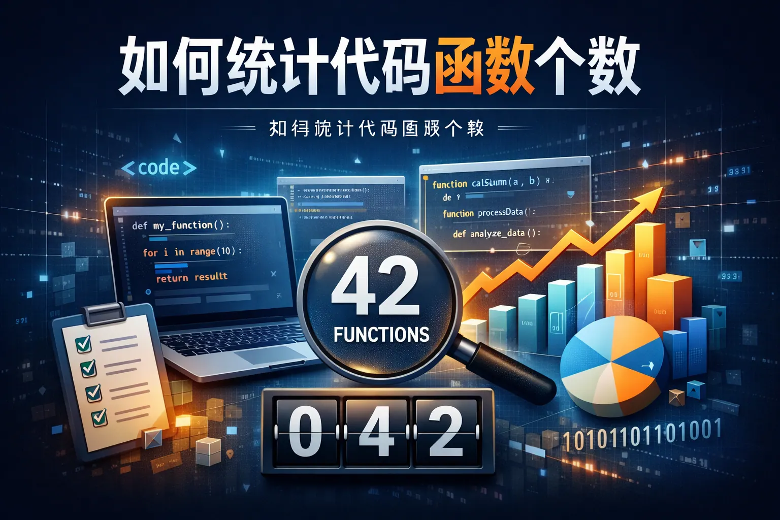 如何统计代码函数个数