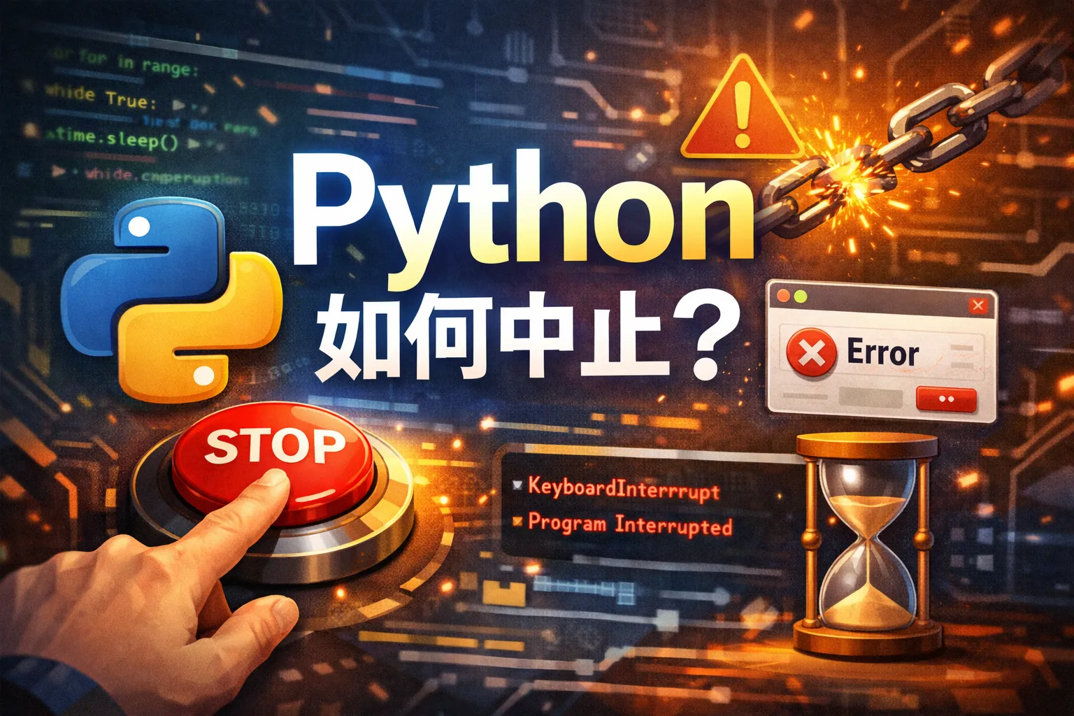 python如何中止