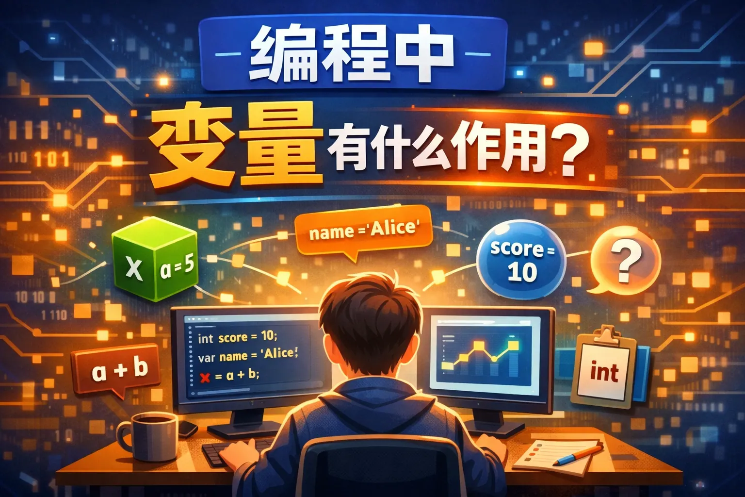 编程中变量有什么作用