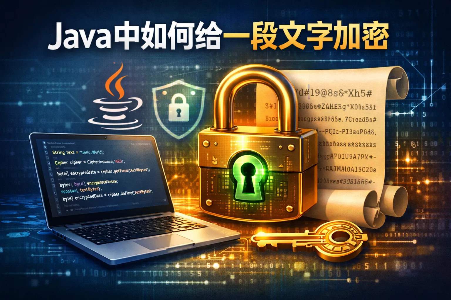 java中如何给一段文字加密