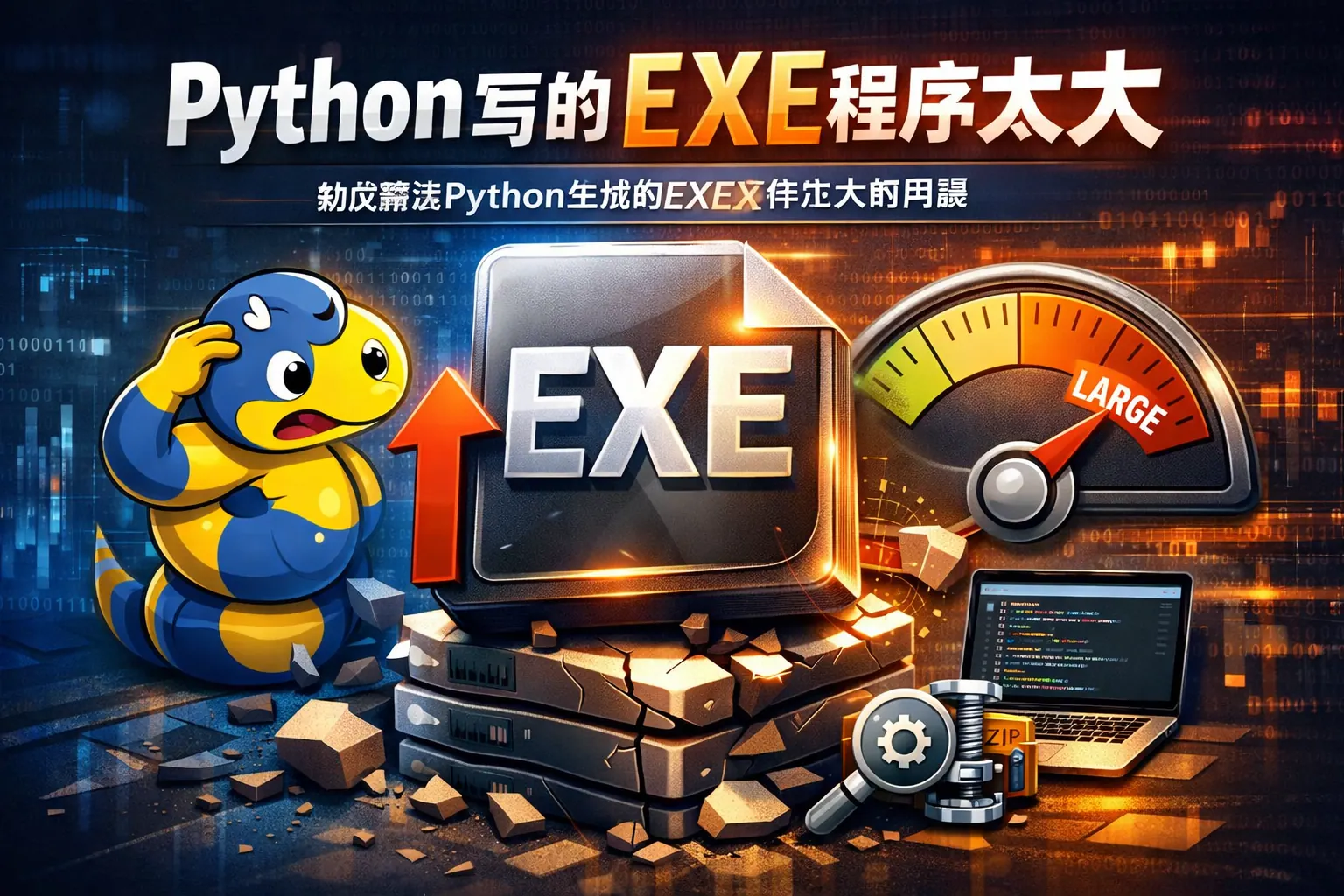 python写的exe程序太大