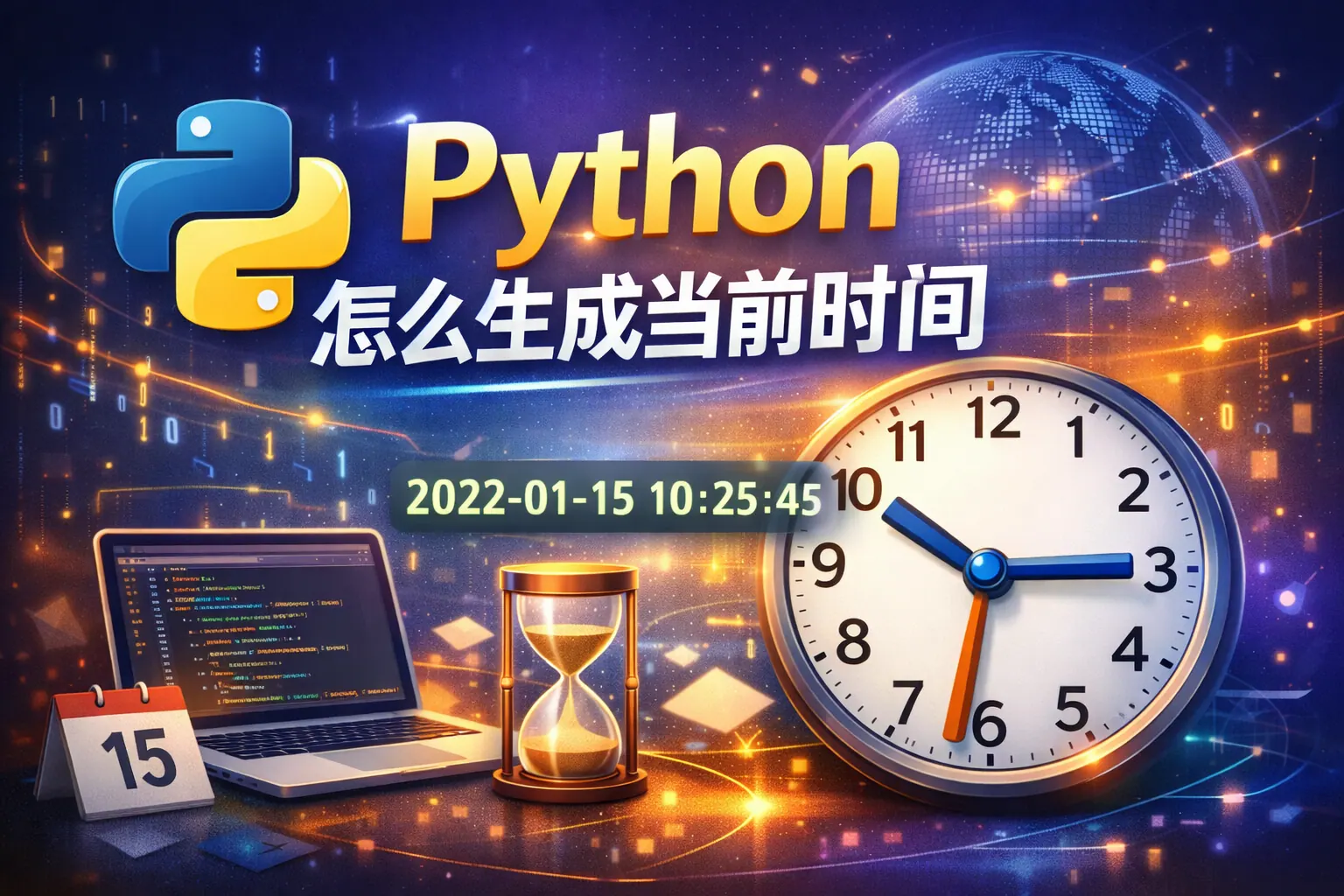 python怎么生成当前时间