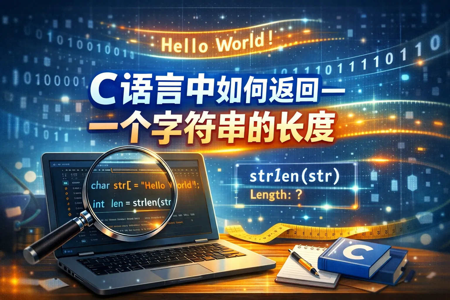 c语言中如何返回一个字符串的长度