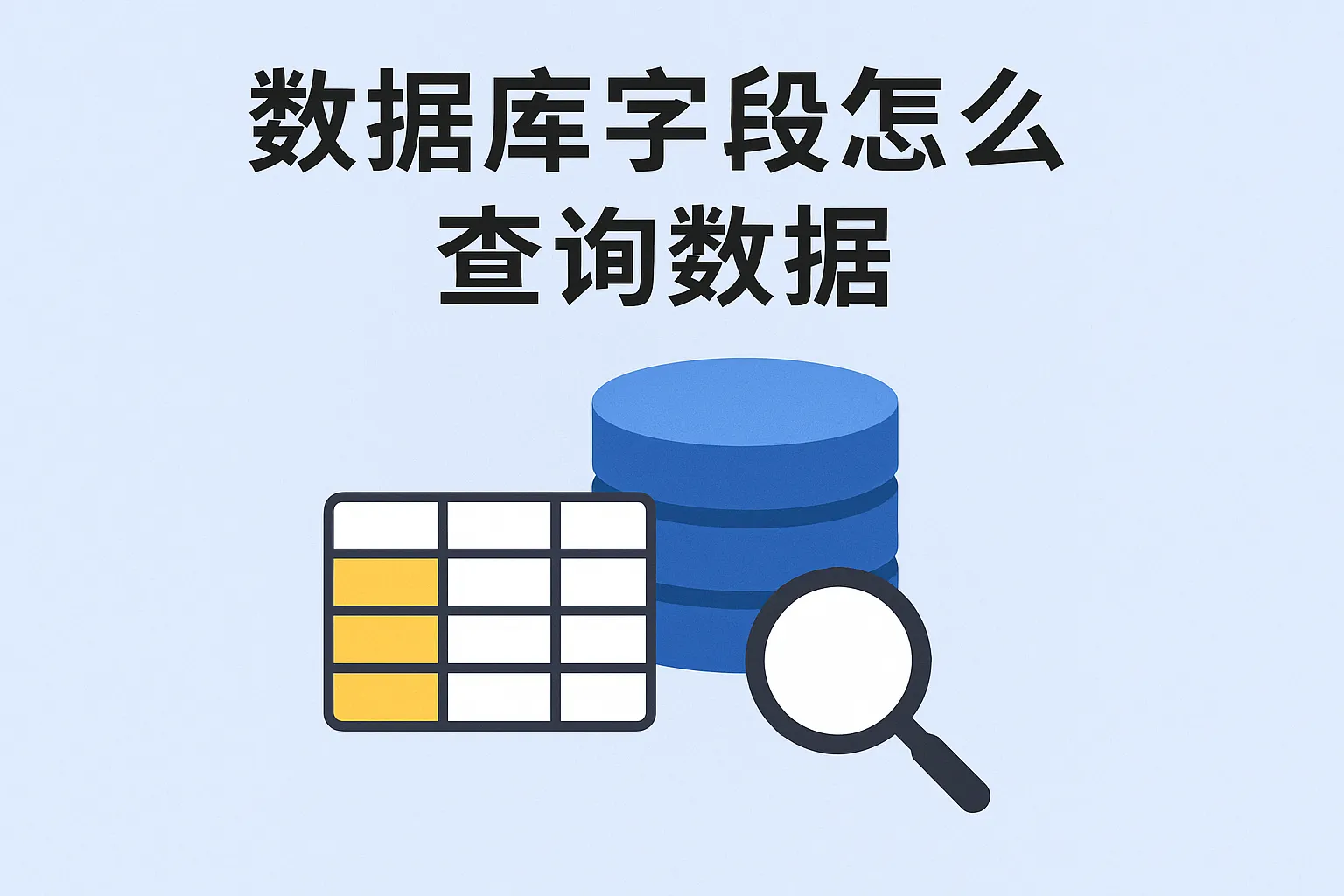 数据库字段怎么查询数据