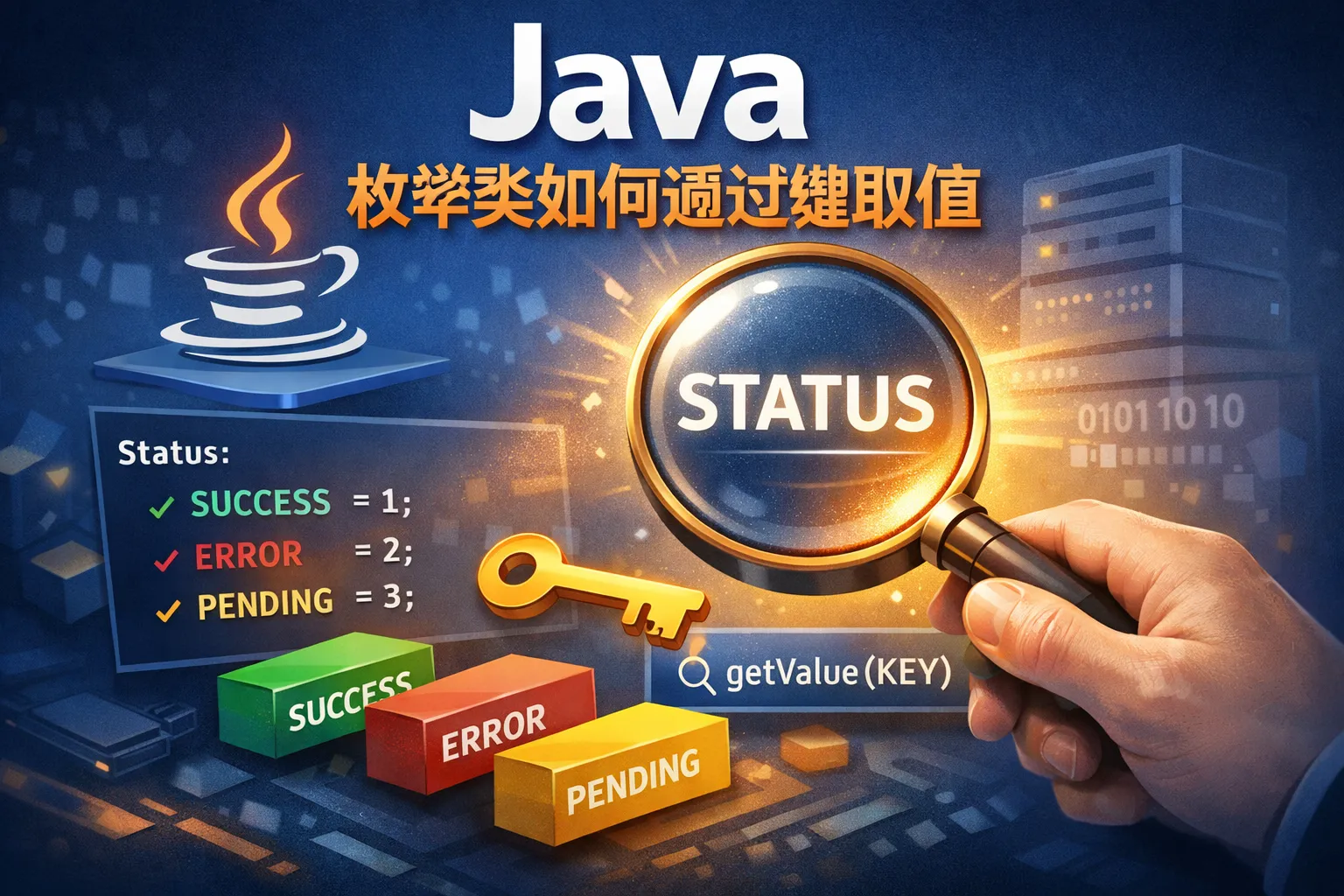 java枚举类如何通过键取值