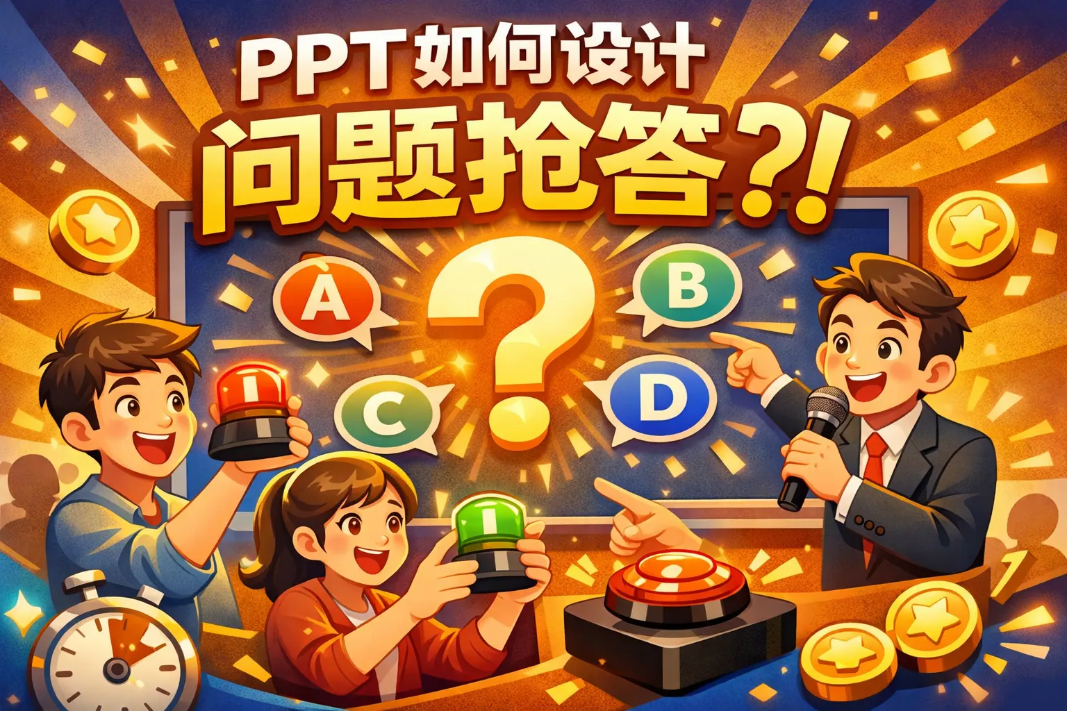 ppt如何设计问题抢答