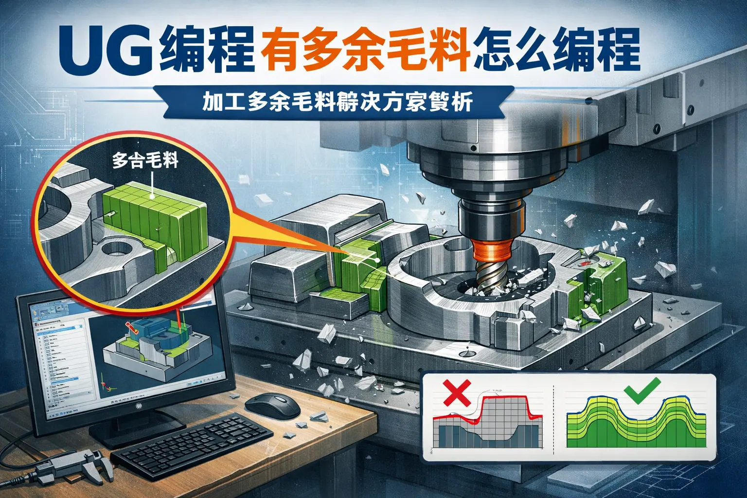ug编程有多余毛料怎么编程