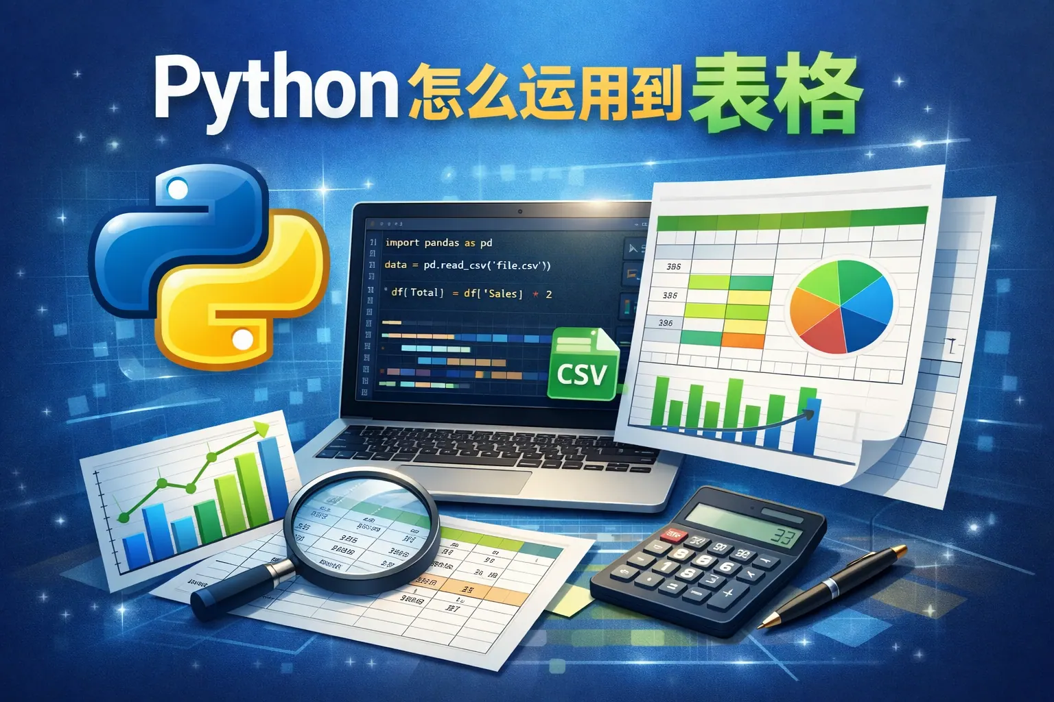 python怎么运用到表格