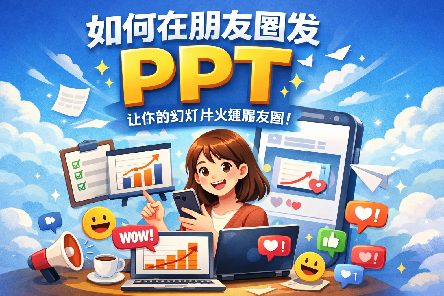 如何在朋友圈发ppt