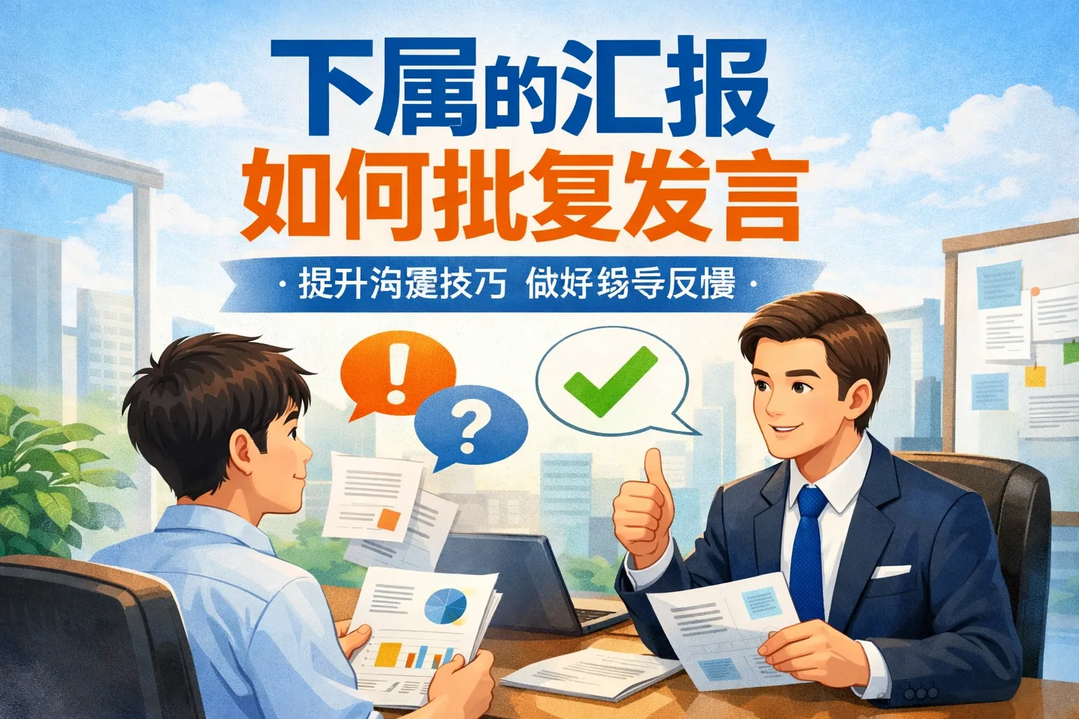 下属的汇报如何批复发言