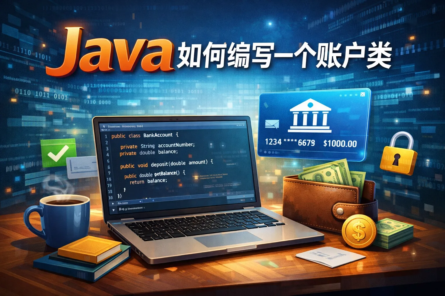 java如何编写一个账户类