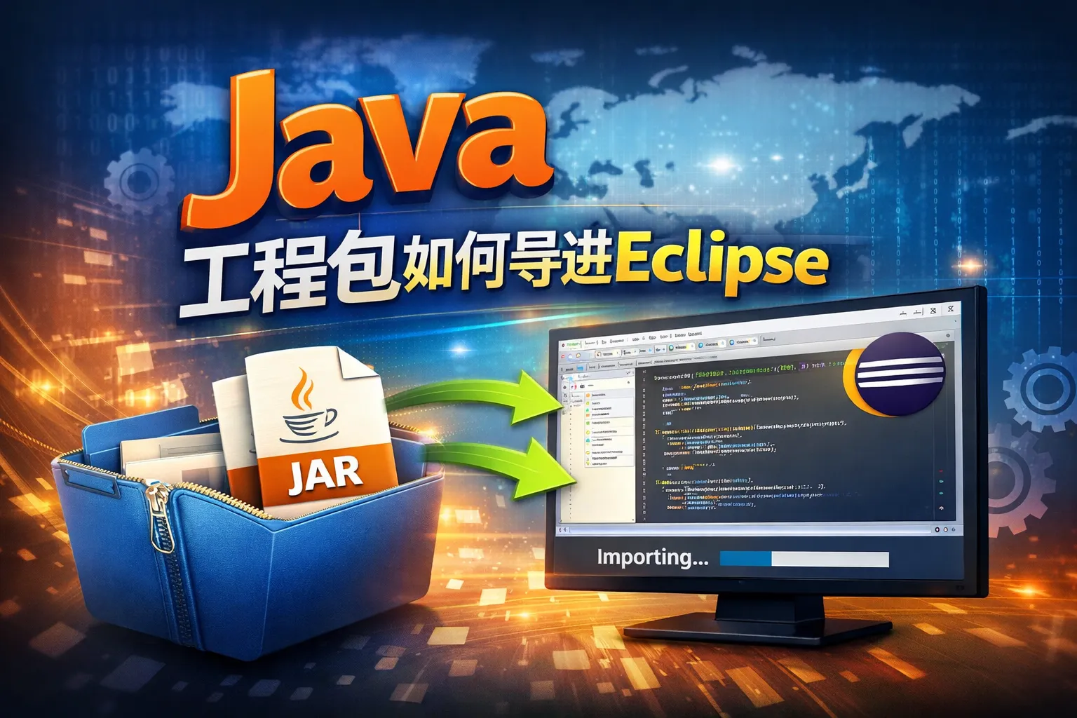 java工程包如何导进eclipse