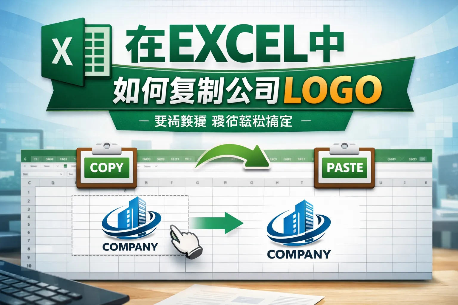 在EXCEL中如何复制公司LOGO