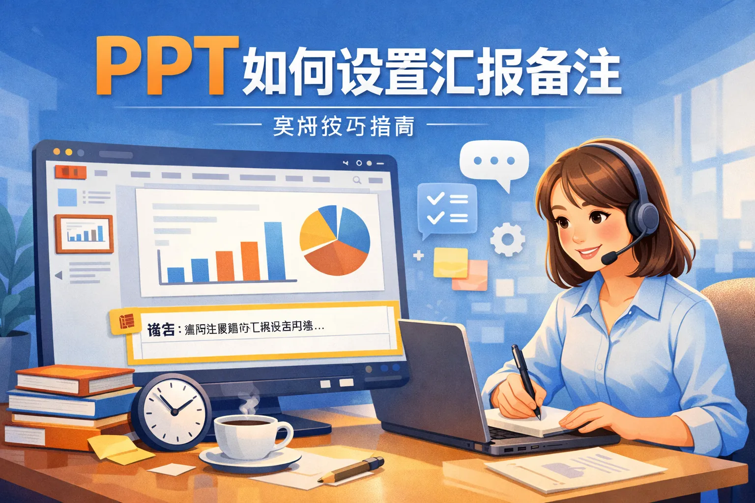ppt如何设置汇报备注