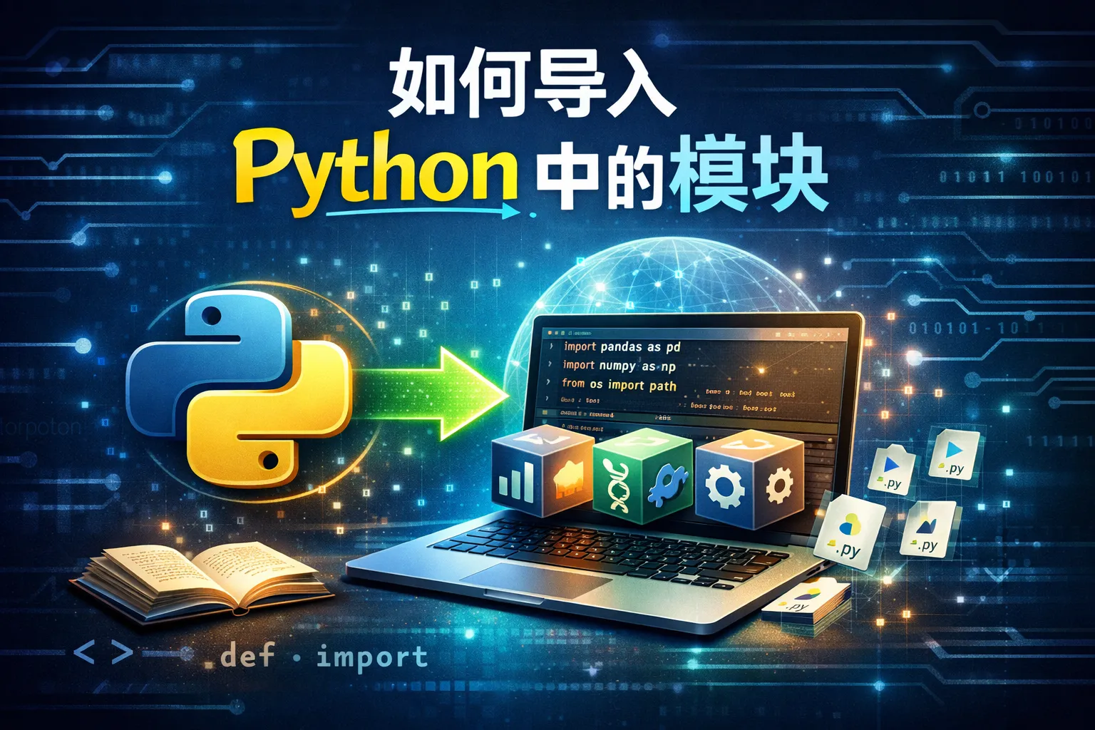 如何导入python中的模块