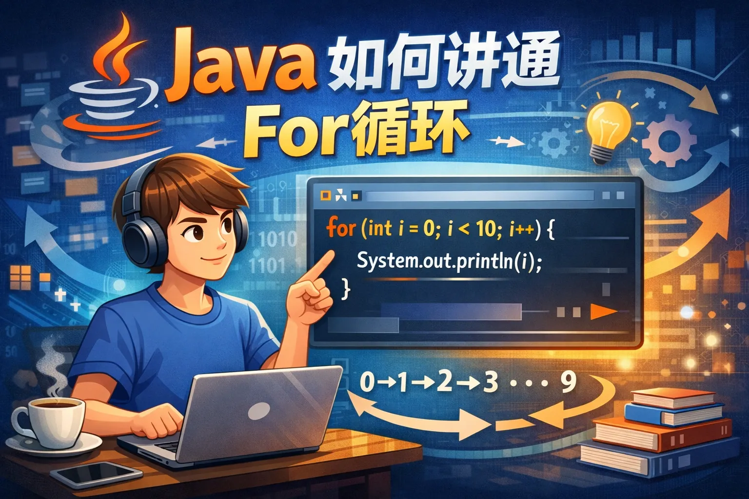 java如何讲通for循环