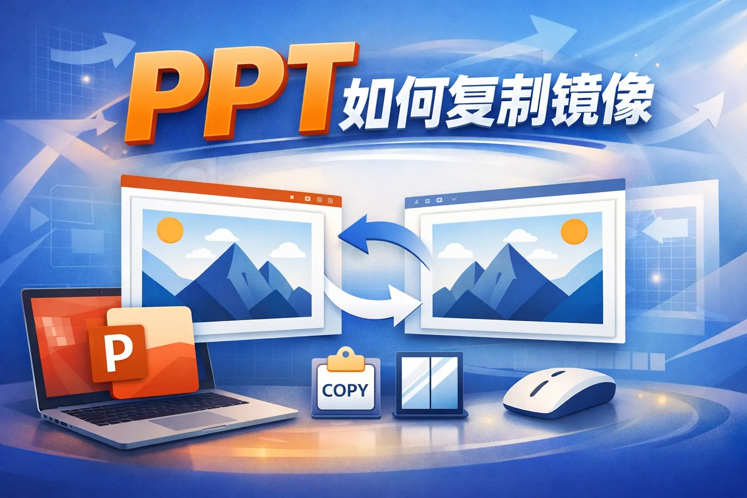 ppt如何复制镜像