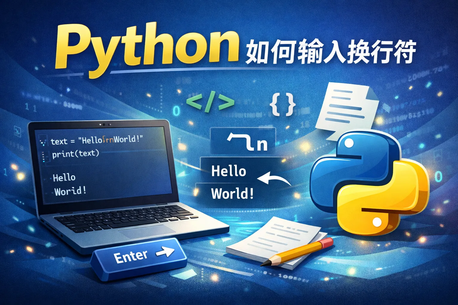 python如何输入换行符