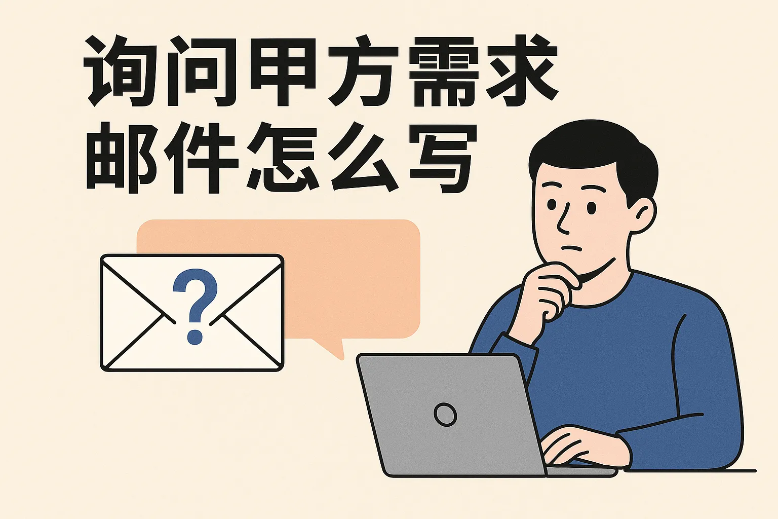 询问甲方需求邮件怎么写