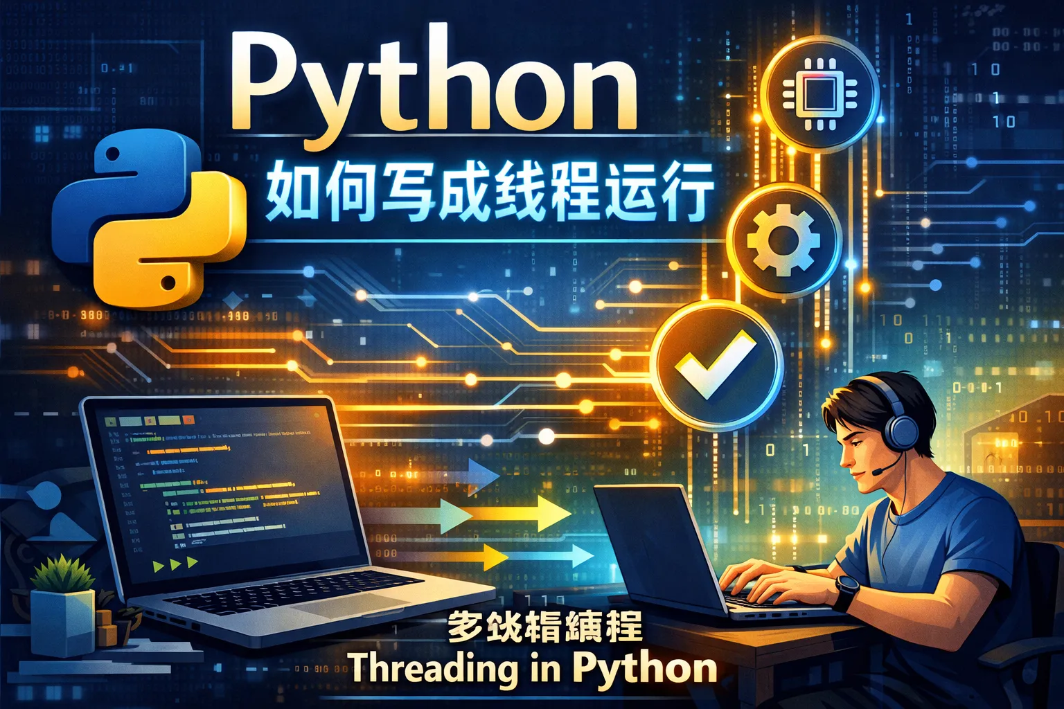 python如何写成线程运行
