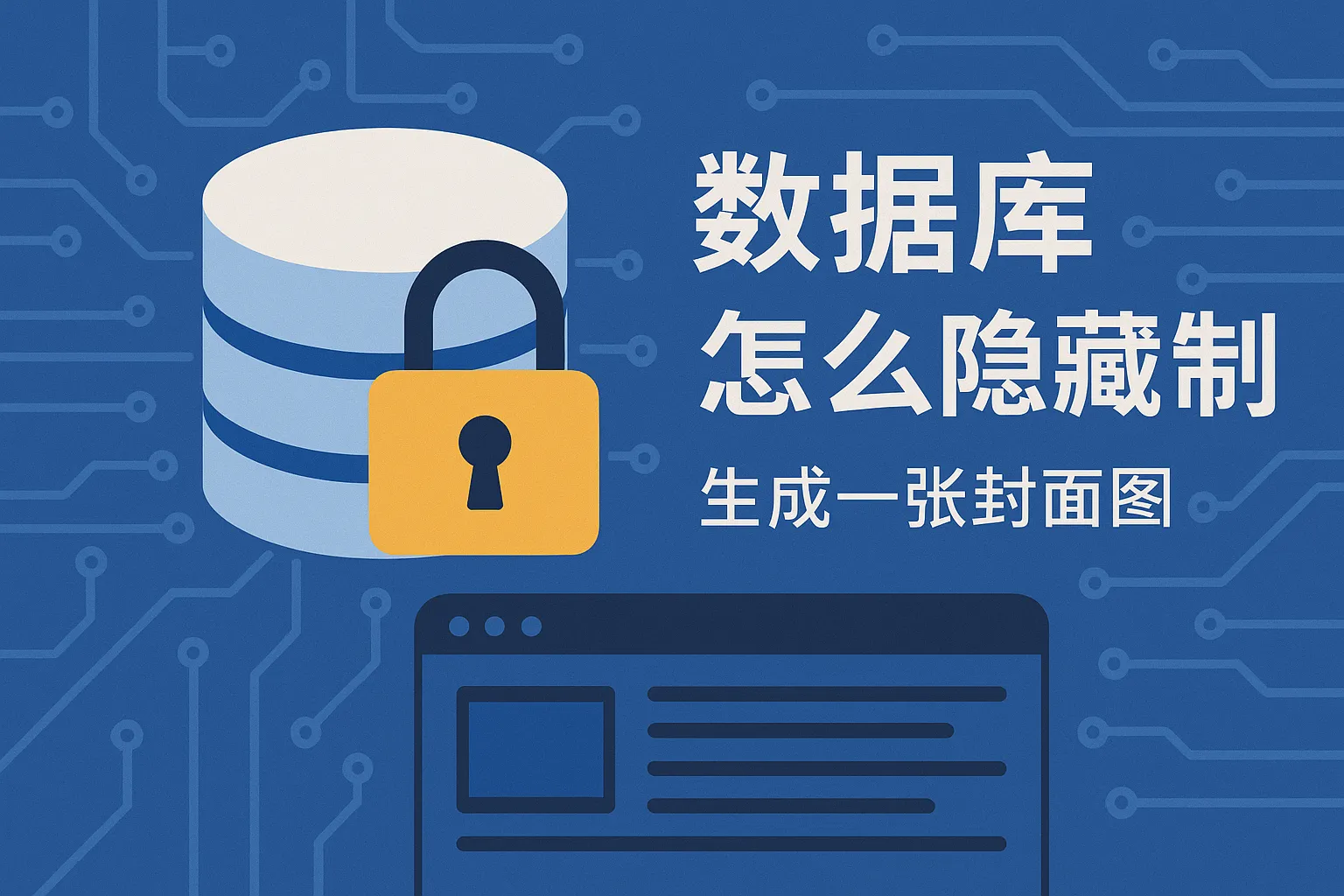 数据库怎么隐藏数据