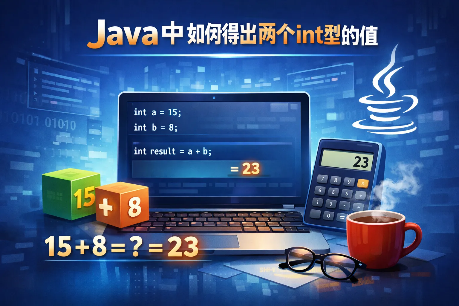 java中如何得出两个int型的值