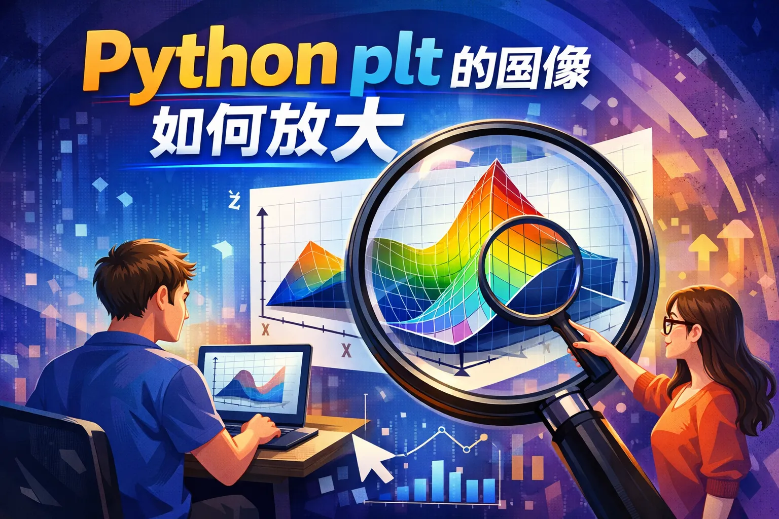 python plt的图像如何放大