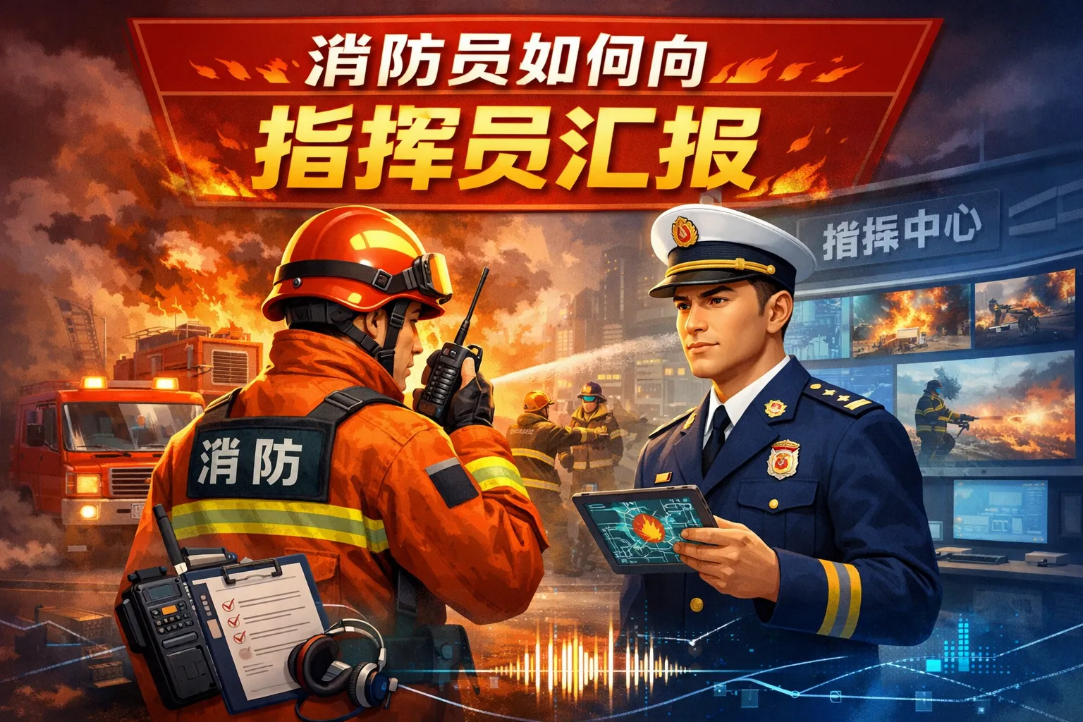 消防员如何向指挥员汇报