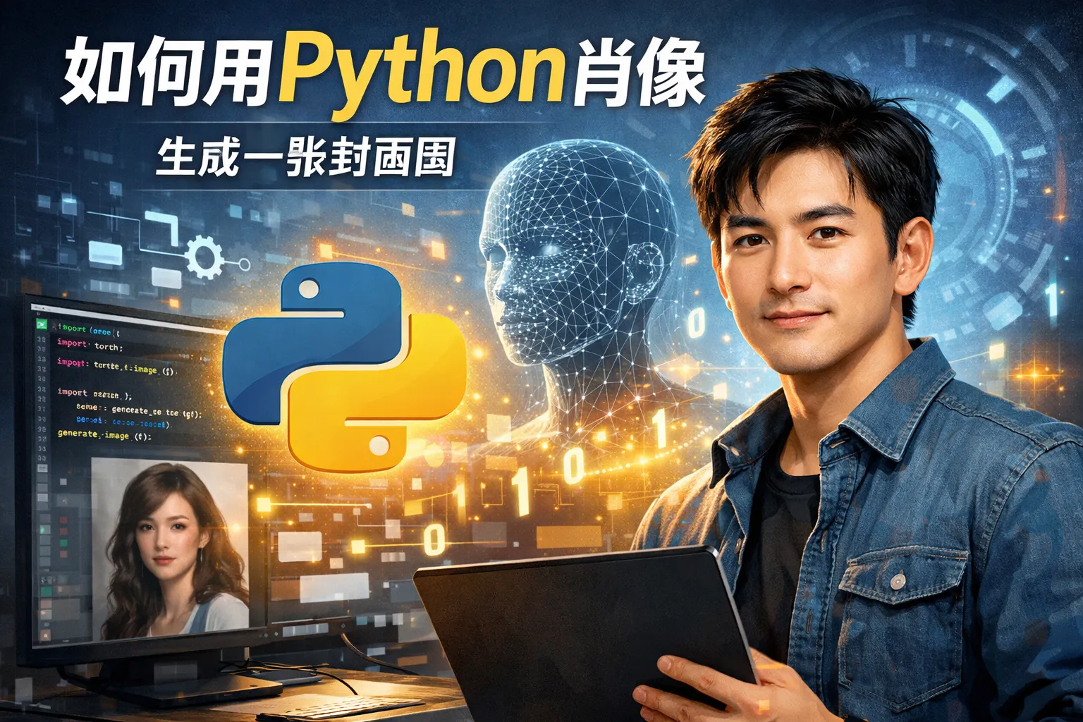 如何用python肖像