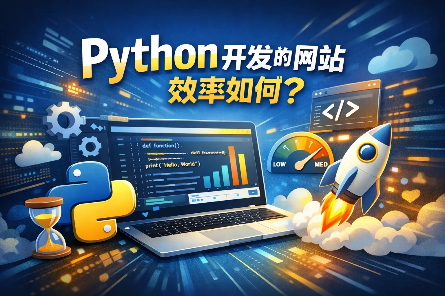 python开发的网站效率如何