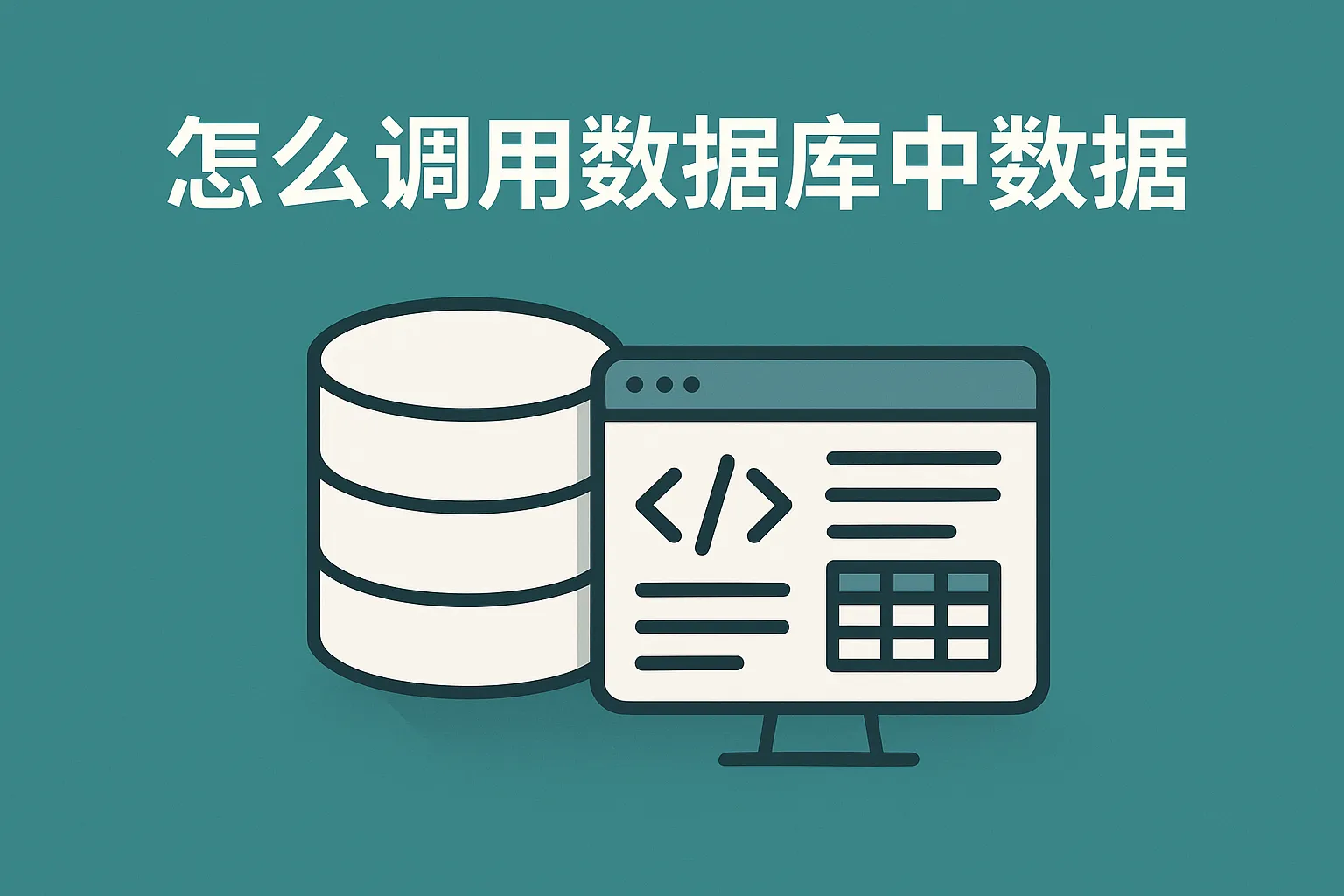 怎么调用数据库中数据