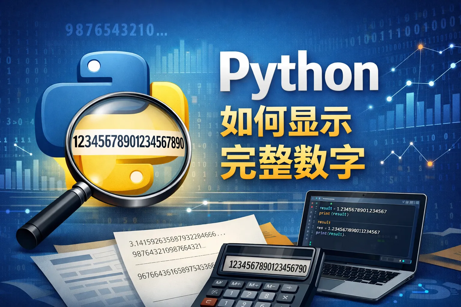 Python如何显示完整数字