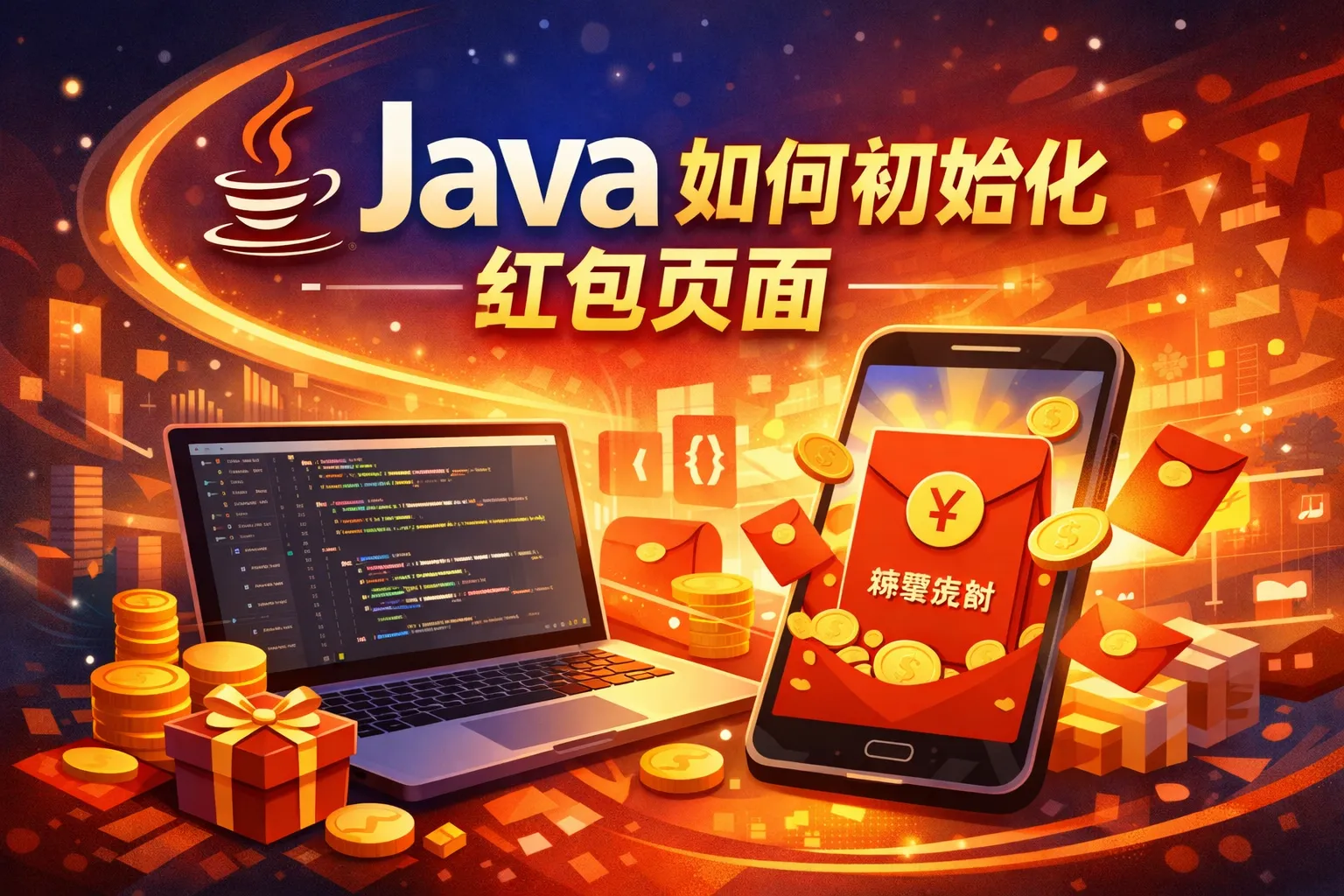 java如何初始化红包页面