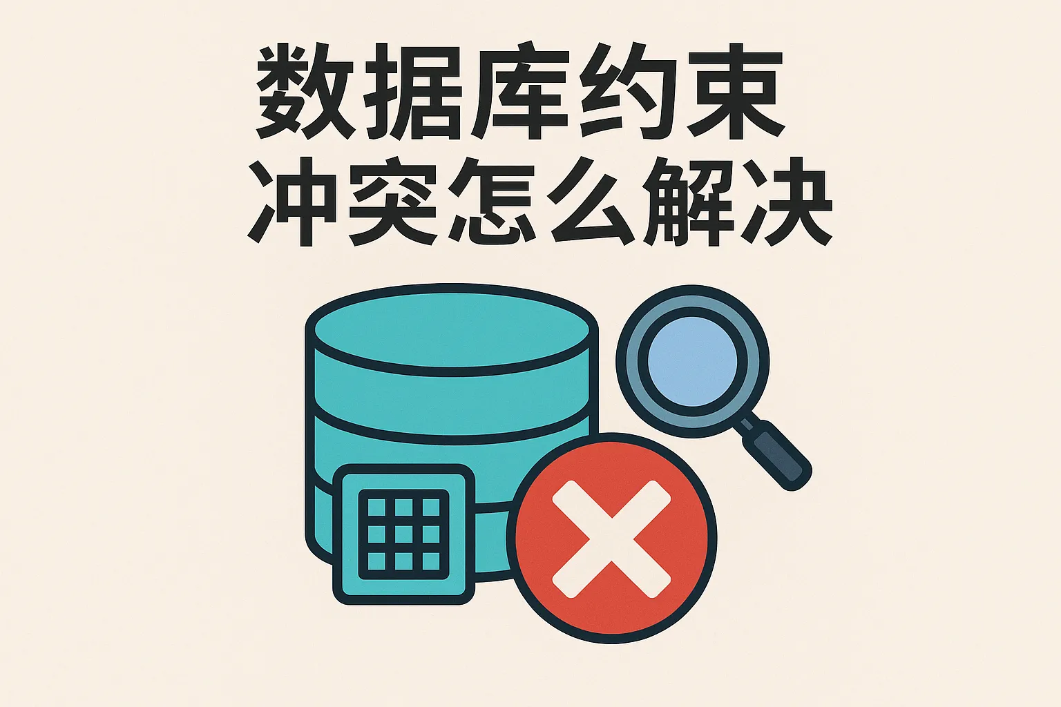 数据库约束冲突怎么解决