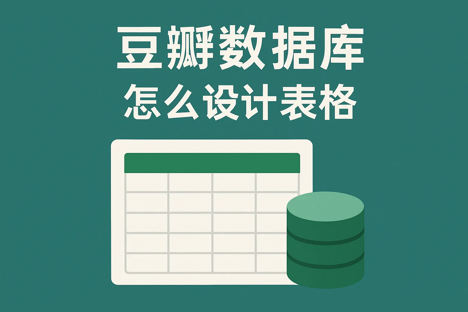 豆瓣数据库怎么设计表格