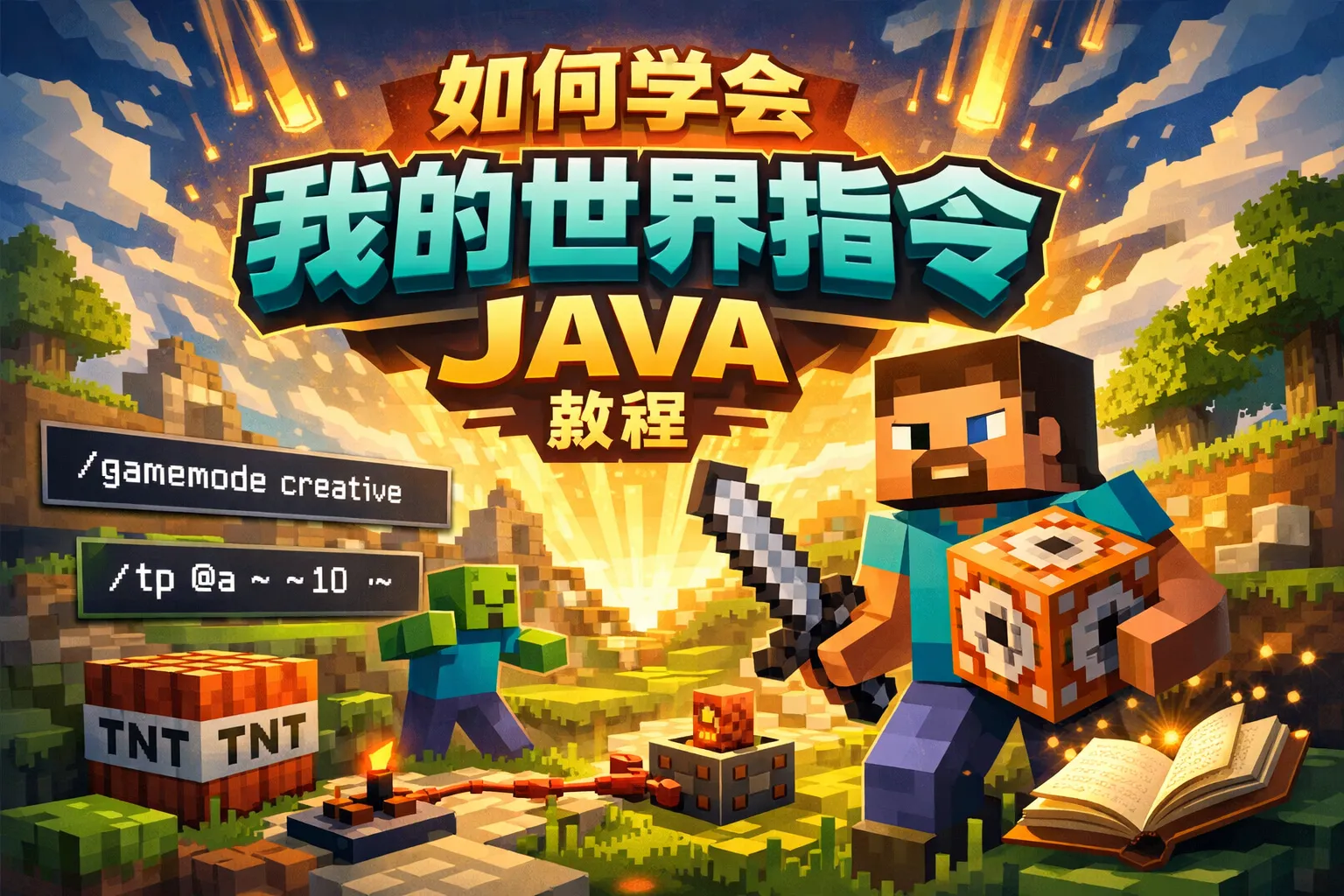 如何学会我的世界指令java