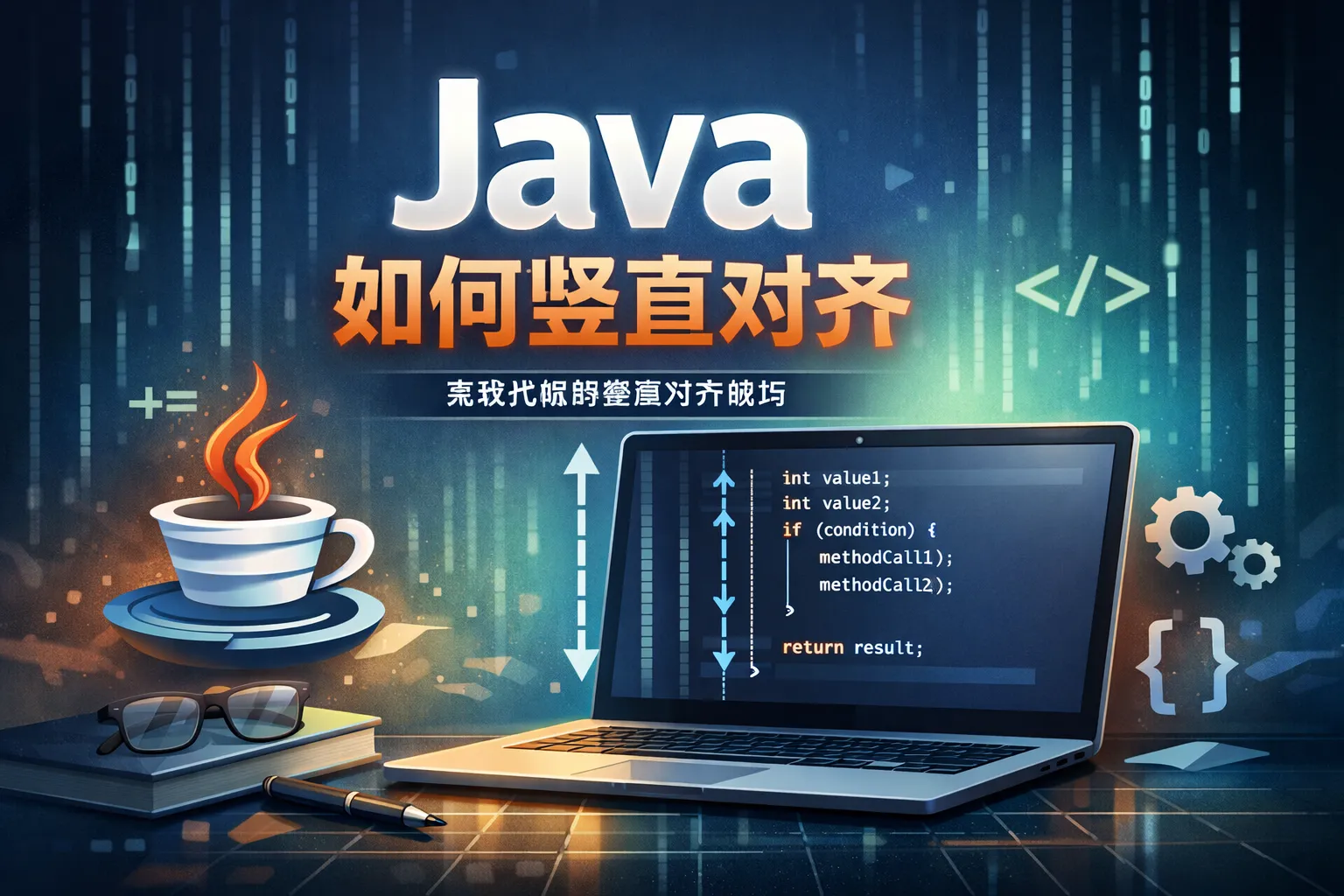 java如何竖直对齐