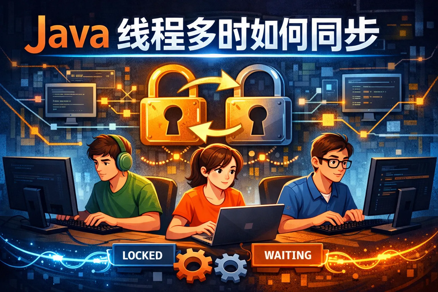 java 线程多时如何同步