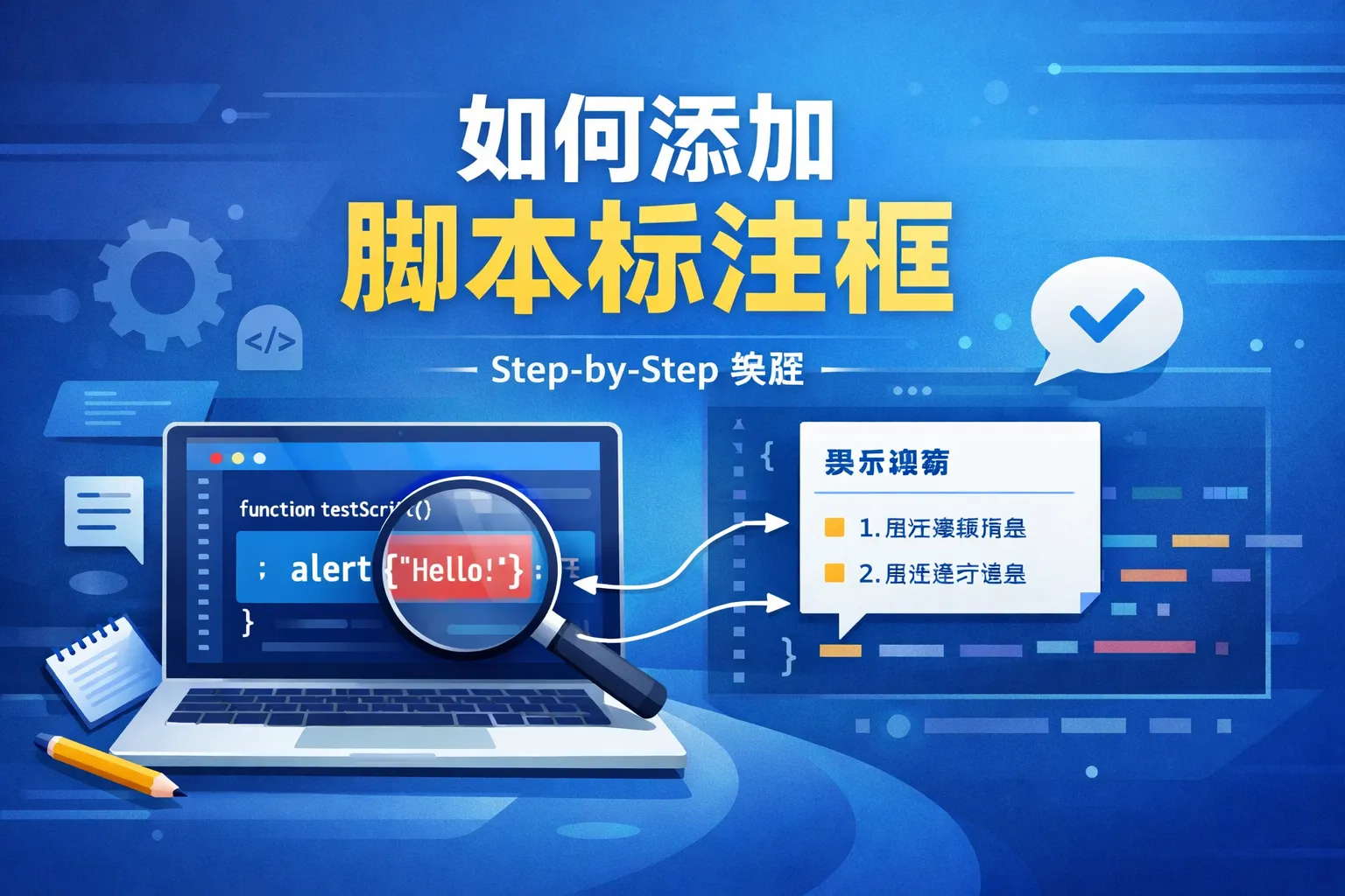 如何添加脚本标注框