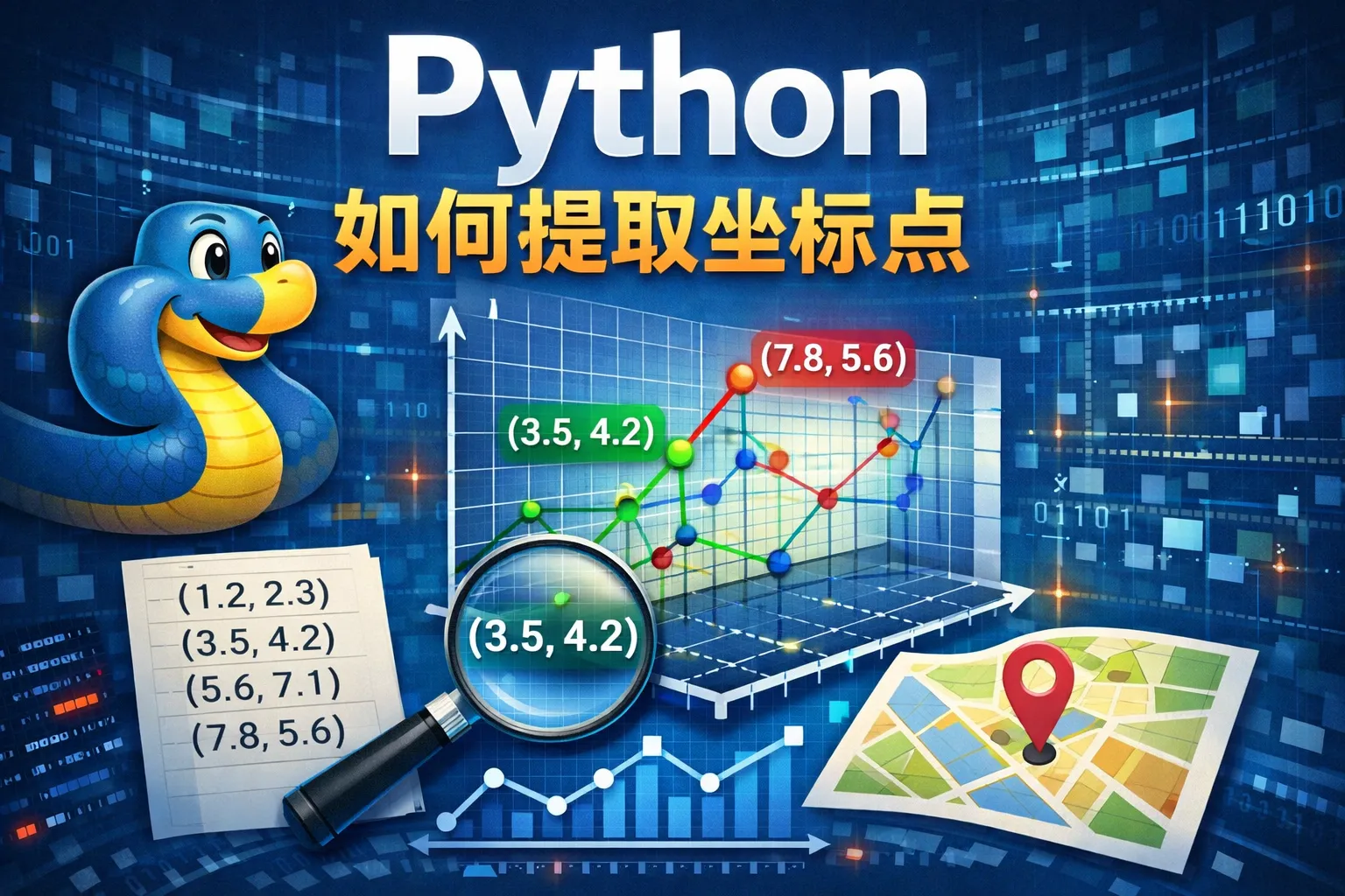 python 如何提取坐标点