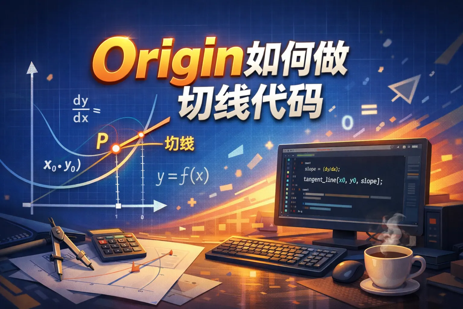 origin如何做切线代码
