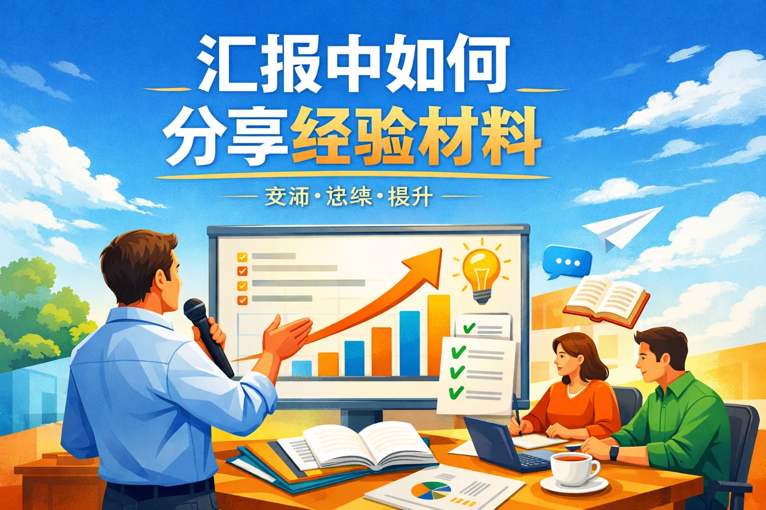 汇报中如何分享经验材料