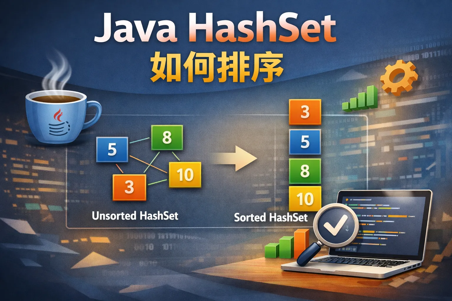 java hashset如何排序