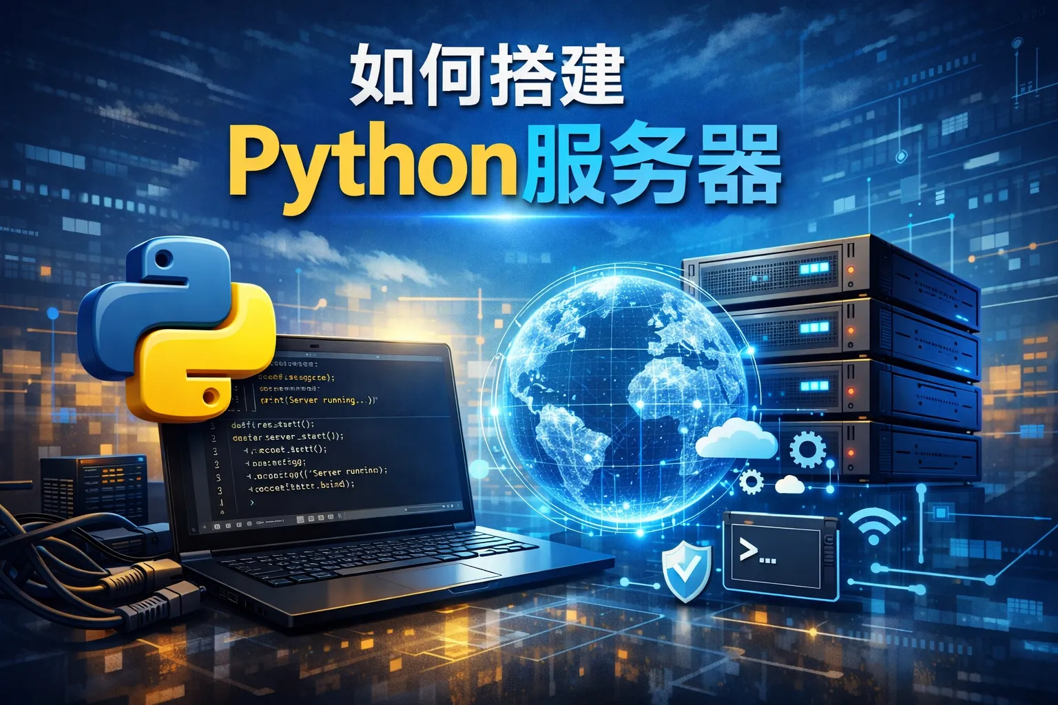 如何搭建python服务器