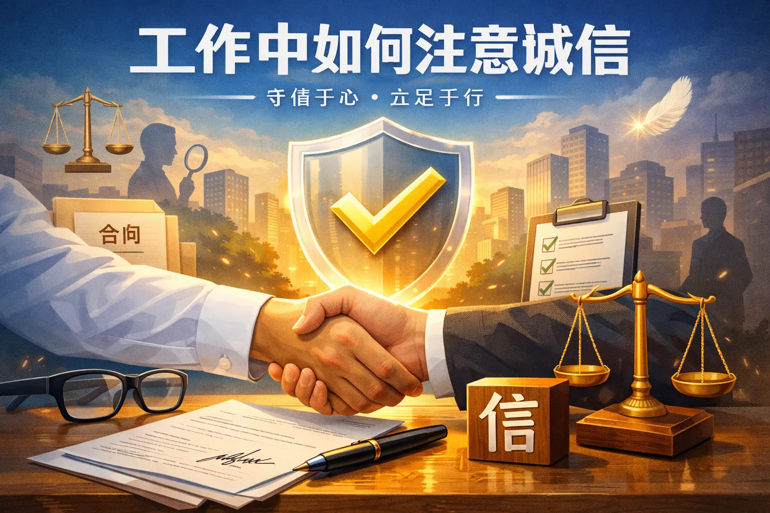 工作中如何注意诚信