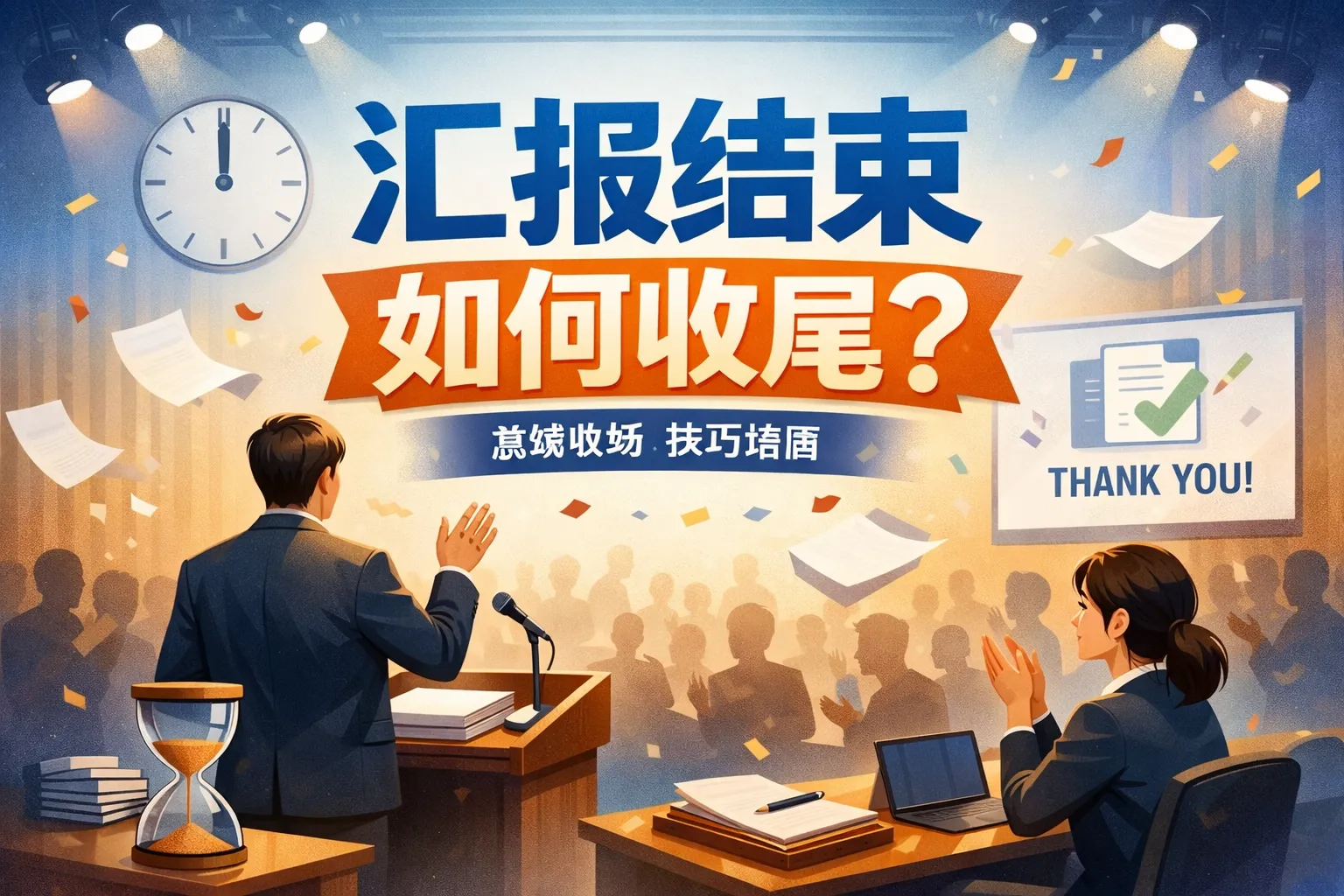 汇报结束 如何结束